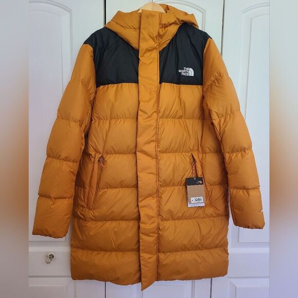 The North Face Hydrenalite Down Mid Parka Coat Jacket Topaz & Black Size XL - Picture 3 of 16